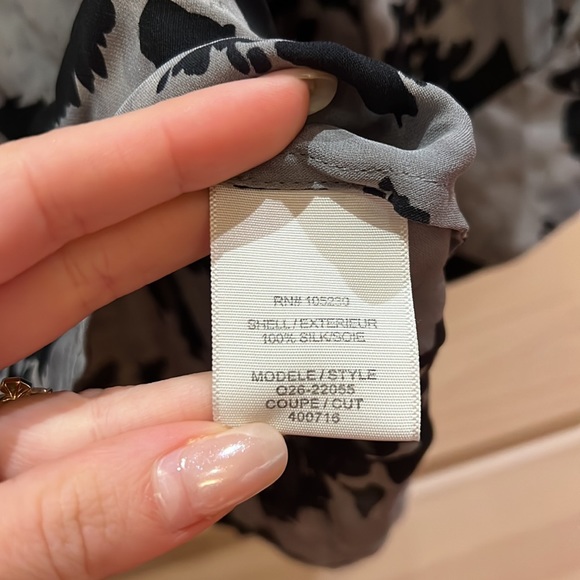 Grey and black blouse VINTAGE - Picture 4 of 5